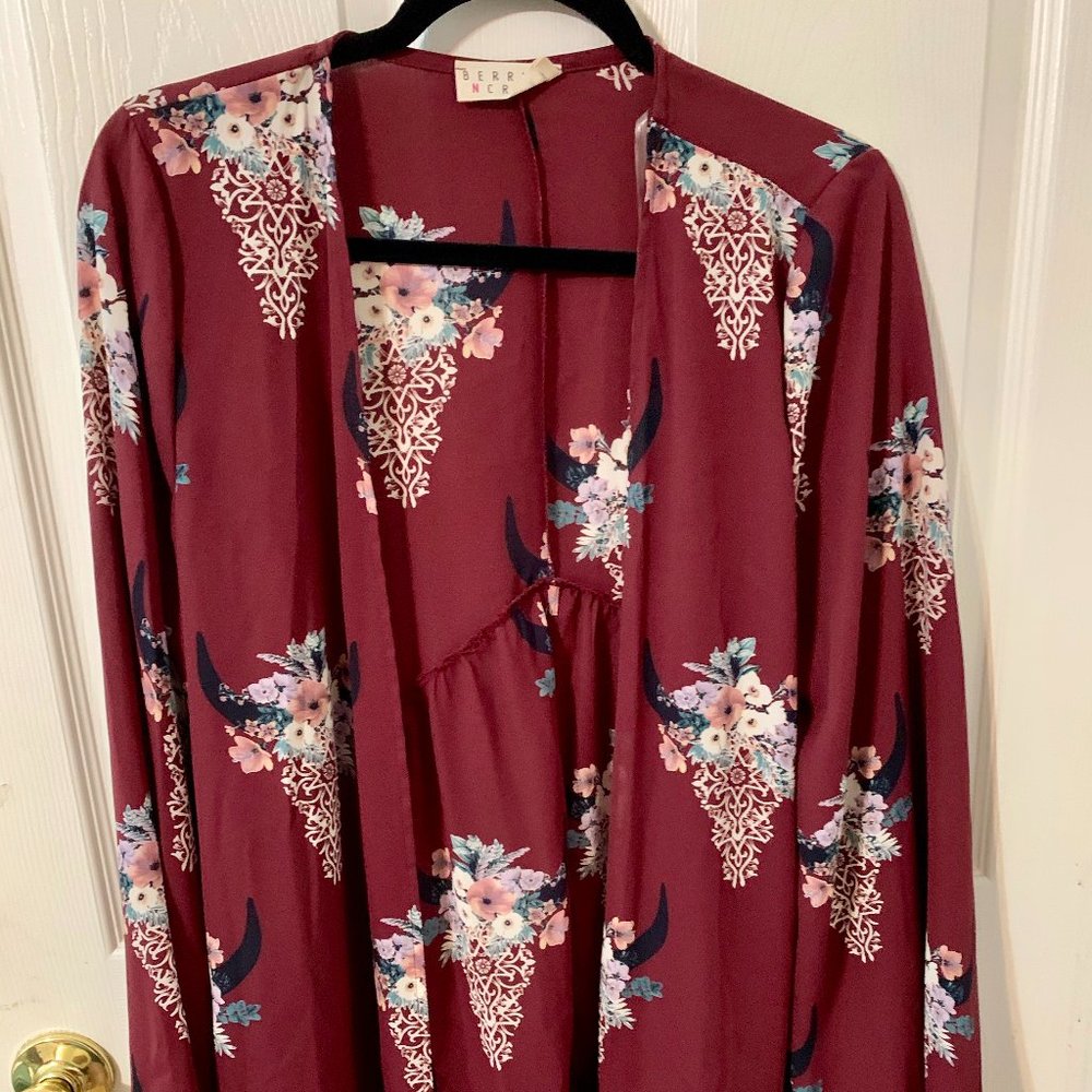 Berry N Cream Kimono